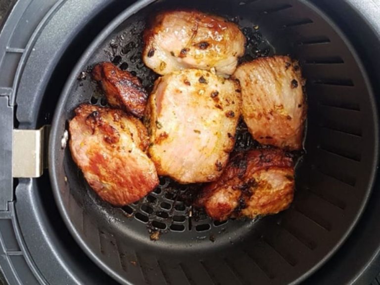 Picanha de porco na Airfryer! Uma delícia de carne assada para servir!