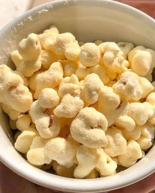 Pipoca de Leite em Pó fácil e saborosa