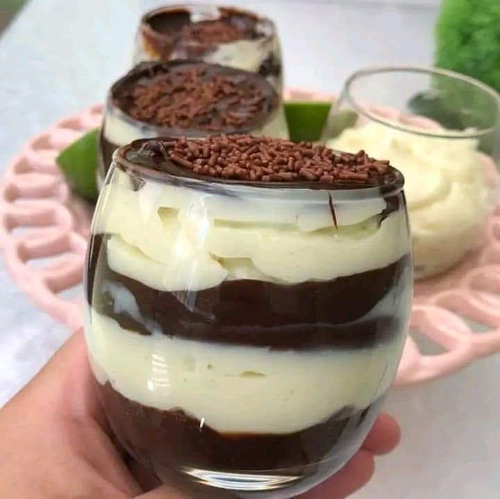 mousse de limão e chocolate