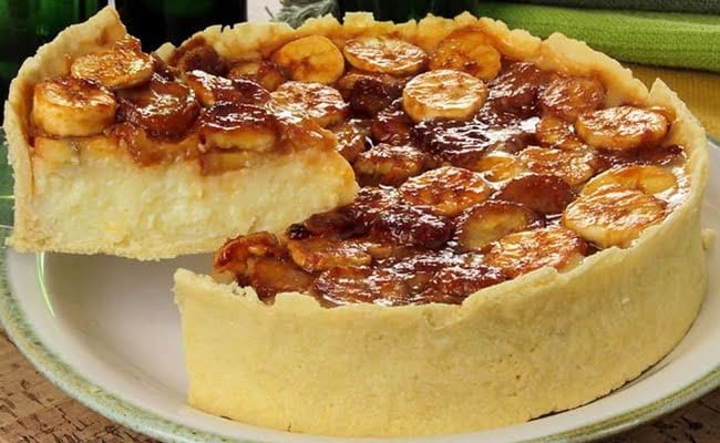 receita de torta de banana sobremesa que é cara do natal
