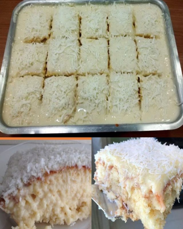 bolo cremoso de leite condensado