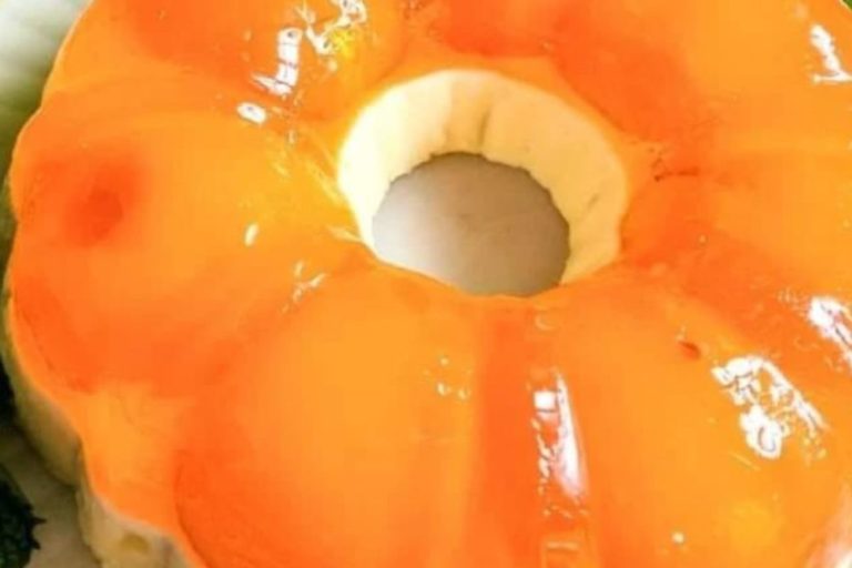 pêssego em gelatina!