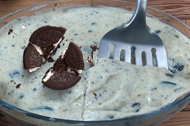 sobremesa de 4 ingredientes com oreo