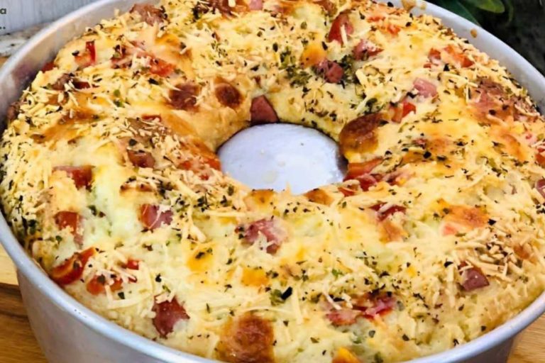 bolo salgado de liquidificador com arroz amanhecido