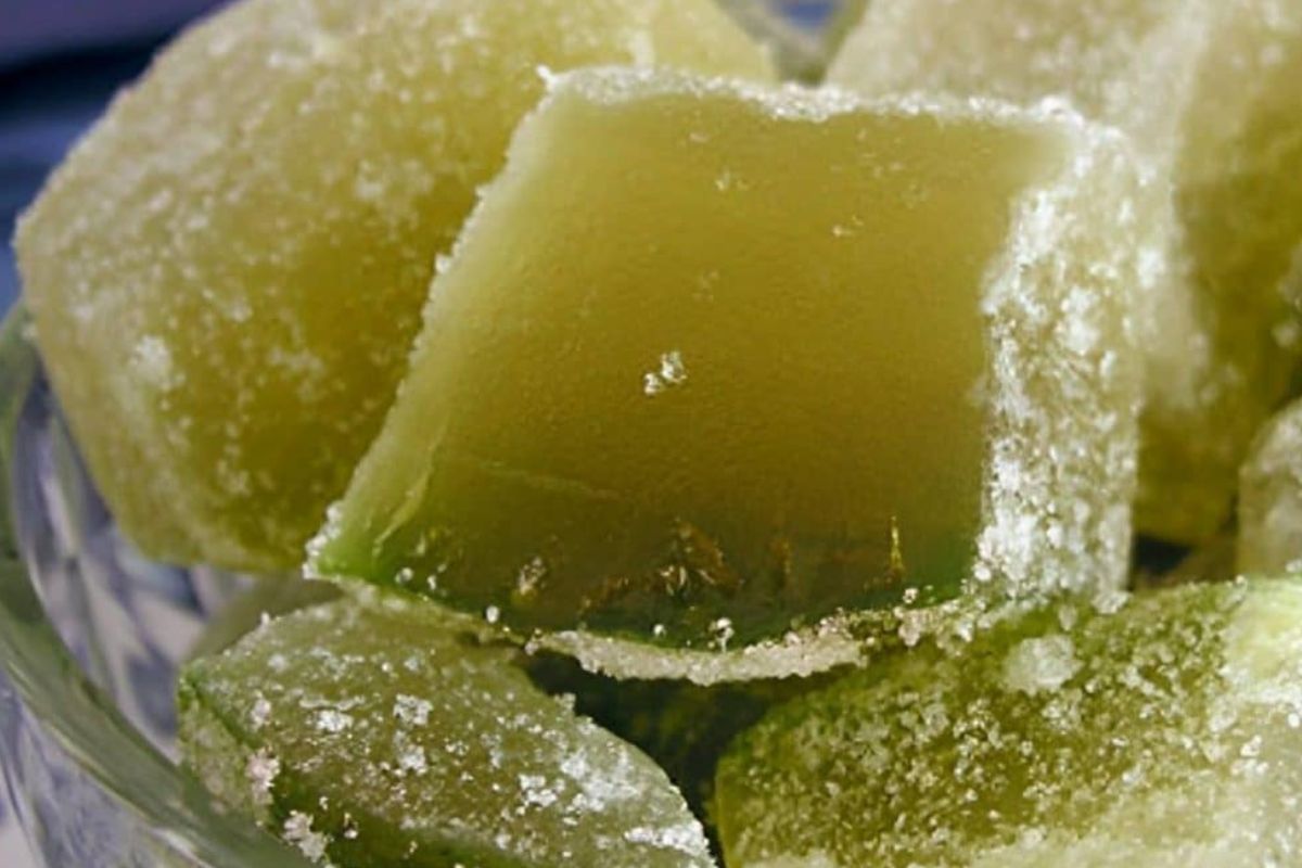 doce de mamão cristalizado