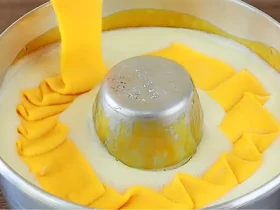 bolo pudim de cenoura