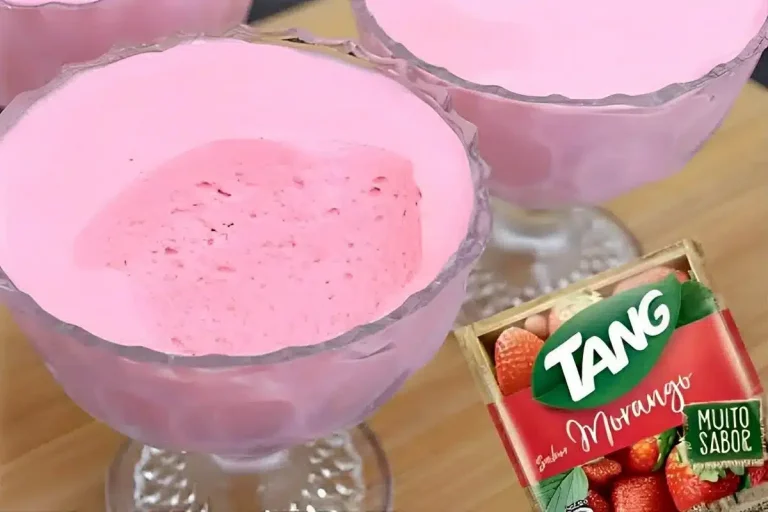 mousse com tang e mais 2 ingredientes