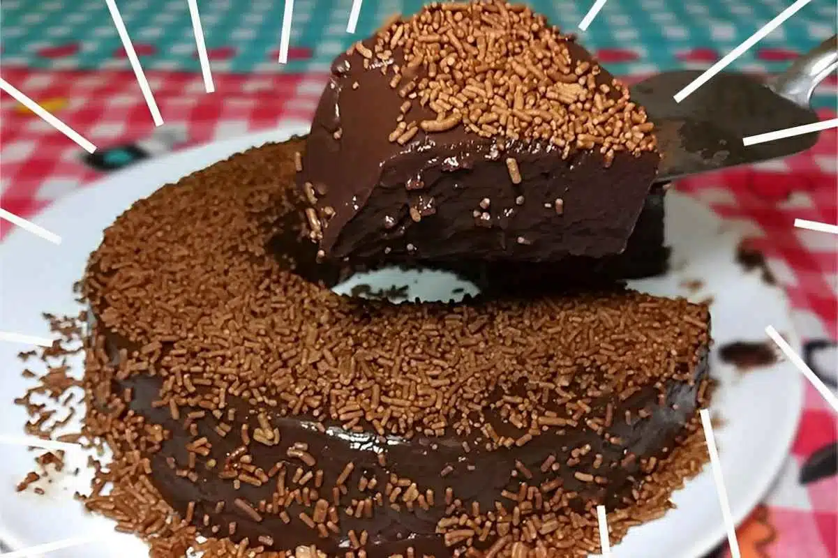 pudim de chocolate