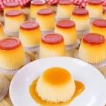 mini pudim no copinho