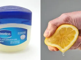 mix vaseline with lemon
