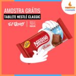 amostras gratis chocolate classic nestle tablete brindes brinde amostra