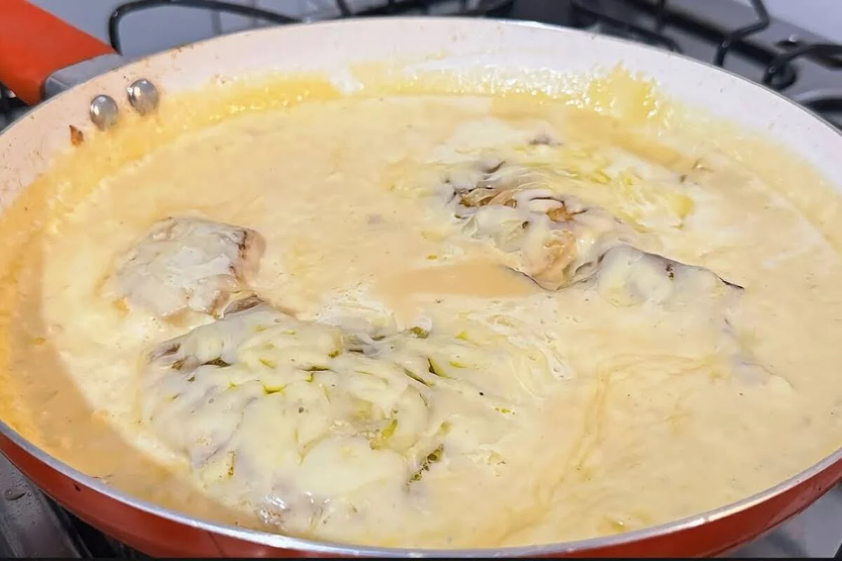 tilápia ao molho de queijo