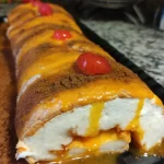 torta de claras com doce de ovos